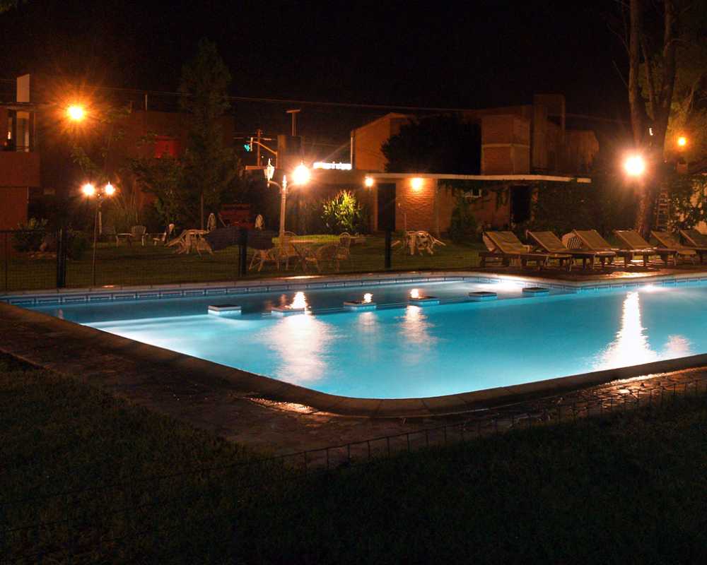 Vista panorámica de la piscina